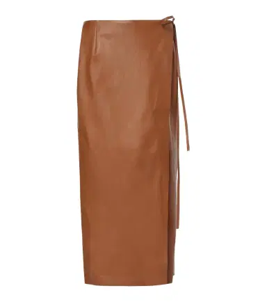 The Row Bert leather wrap skirt | Thumbnail 1 The Row Bert leather wrap skirt | Thumbnail 1