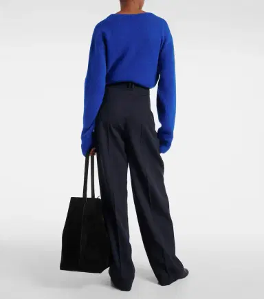 The Row Igor low-rise wool wide-leg pants | Thumbnail 5 The Row Igor low-rise wool wide-leg pants | Thumbnail 5