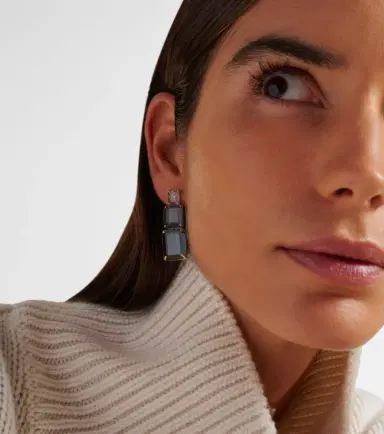 Mateo Arithmetic Composition 14kt gold drop earrings with topaz | Thumbnail 4 Mateo Arithmetic Composition 14kt gold drop earrings with topaz | Thumbnail 4
