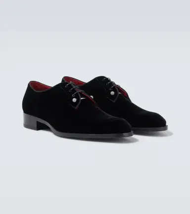 Christian Louboutin Chambeliss velvet Derby shoes | Thumbnail 6 Christian Louboutin Chambeliss velvet Derby shoes | Thumbnail 6