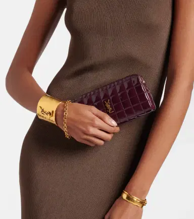 Saint Laurent Cassandre matelassé faux leather pouch | Thumbnail 6 Saint Laurent Cassandre matelassé faux leather pouch | Thumbnail 6