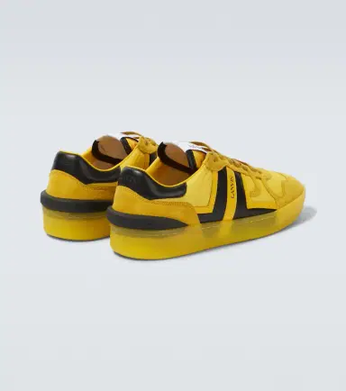 Lanvin Clay leather-trimmed sneakers | Thumbnail 4 Lanvin Clay leather-trimmed sneakers | Thumbnail 4