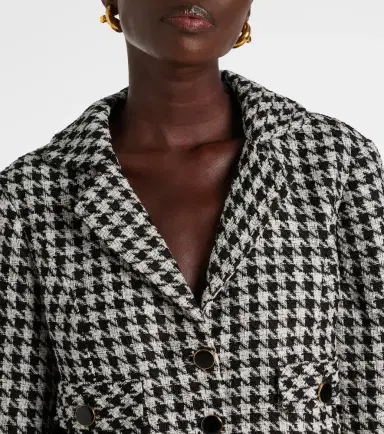 Rixo Houndstooth cropped jacket | Thumbnail 3 Rixo Houndstooth cropped jacket | Thumbnail 3