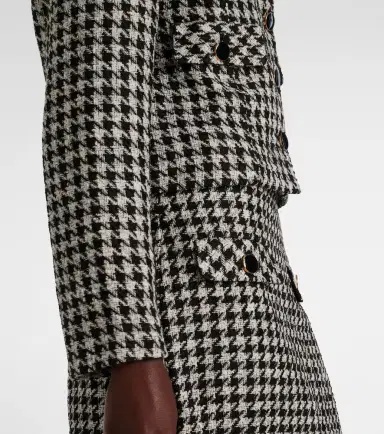 Rixo Houndstooth cropped jacket | Thumbnail 6 Rixo Houndstooth cropped jacket | Thumbnail 6