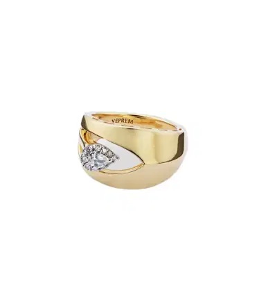 YEPREM 18kt gold ring with diamonds | Thumbnail 1 YEPREM 18kt gold ring with diamonds | Thumbnail 1