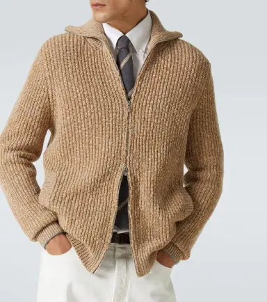 Brunello Cucinelli Zip-up wool and cashmere cardigan | Thumbnail 2 Brunello Cucinelli Zip-up wool and cashmere cardigan | Thumbnail 2