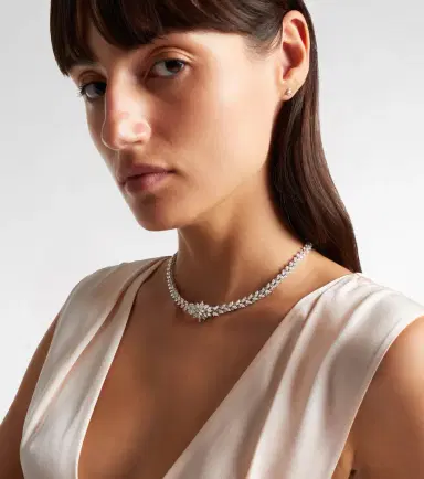 YEPREM Y-Couture 18kt white gold choker with diamonds | Thumbnail 4 YEPREM Y-Couture 18kt white gold choker with diamonds | Thumbnail 4