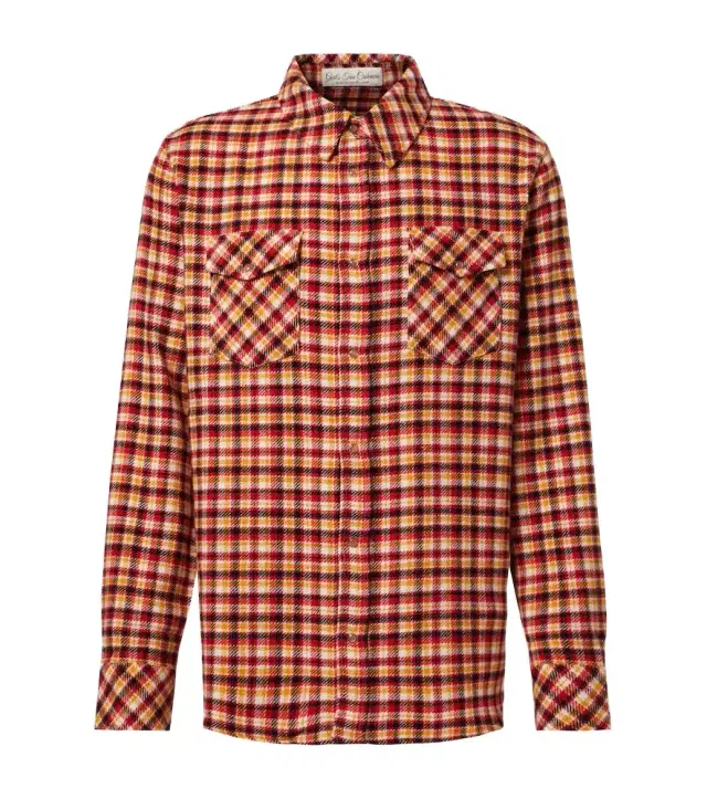 Time plaid cashmere shirt Time plaid cashmere shirt