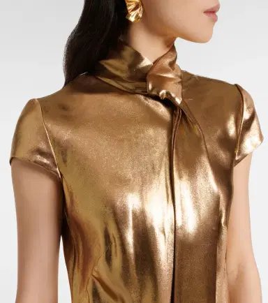 Galvan Solar Gaze scarf-detail satin gown | Thumbnail 3 Galvan Solar Gaze scarf-detail satin gown | Thumbnail 3