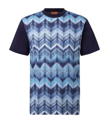 Missoni Zigzag printed cotton jersey T-shirt | Thumbnail 1 Missoni Zigzag printed cotton jersey T-shirt | Thumbnail 1