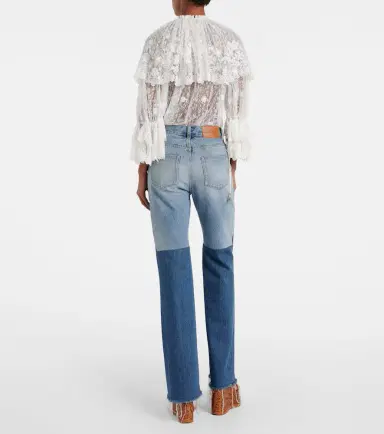 Chloé Chloé Patchwork flared jeans | Thumbnail 3 Chloé Chloé Patchwork flared jeans | Thumbnail 3