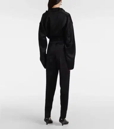 Toteme High-rise satin straight pants | Thumbnail 5 Toteme High-rise satin straight pants | Thumbnail 5