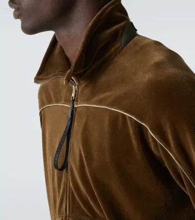 Tom Ford Cotton-blend velvet track jacket | Thumbnail 5 Tom Ford Cotton-blend velvet track jacket | Thumbnail 5