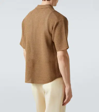 Auralee Knitted cotton mesh shirt | Thumbnail 5 Auralee Knitted cotton mesh shirt | Thumbnail 5
