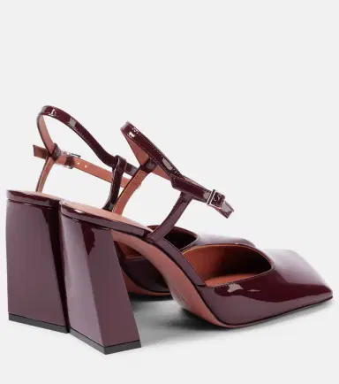 Amina Muaddi Charlotte 95 patent leather pumps | Thumbnail 3 Amina Muaddi Charlotte 95 patent leather pumps | Thumbnail 3