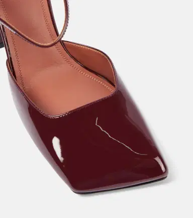 Amina Muaddi Charlotte 95 patent leather pumps | Thumbnail 4 Amina Muaddi Charlotte 95 patent leather pumps | Thumbnail 4