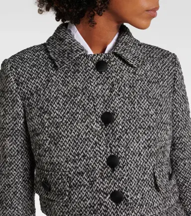 Dolce & Gabbana Cropped wool-blend tweed jacket | Thumbnail 4 Dolce & Gabbana Cropped wool-blend tweed jacket | Thumbnail 4