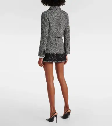 Dolce & Gabbana Cropped wool-blend tweed jacket | Thumbnail 5 Dolce & Gabbana Cropped wool-blend tweed jacket | Thumbnail 5