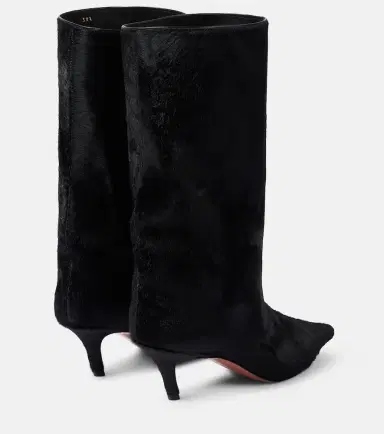 Amina Muaddi Fiona 60 calf hair knee-high boots | Thumbnail 3 Amina Muaddi Fiona 60 calf hair knee-high boots | Thumbnail 3