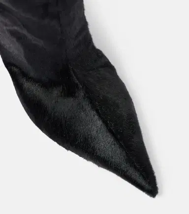 Amina Muaddi Fiona 60 calf hair knee-high boots | Thumbnail 4 Amina Muaddi Fiona 60 calf hair knee-high boots | Thumbnail 4