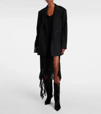 Amina Muaddi Fiona 60 calf hair knee-high boots | Thumbnail 5 Amina Muaddi Fiona 60 calf hair knee-high boots | Thumbnail 5