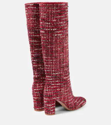 Gianvito Rossi Bouclé knee-high boots | Thumbnail 4 Gianvito Rossi Bouclé knee-high boots | Thumbnail 4