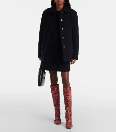 Gianvito Rossi Bouclé knee-high boots | Thumbnail 5 Gianvito Rossi Bouclé knee-high boots | Thumbnail 5