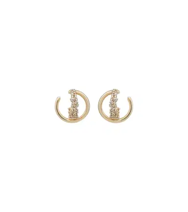 Ananya Scatter Double 18kt gold earrings with diamonds | Thumbnail 1 Ananya Scatter Double 18kt gold earrings with diamonds | Thumbnail 1