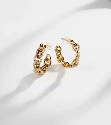 Spinelli Kilcollin Fused Serpens 18kt gold earrings with diamonds | Thumbnail 5 Spinelli Kilcollin Fused Serpens 18kt gold earrings with diamonds | Thumbnail 5