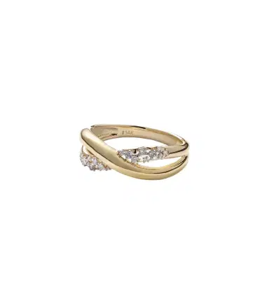 Stone and Strand Glitterati Kiss 14kt gold ring with diamonds | Thumbnail 1 Stone and Strand Glitterati Kiss 14kt gold ring with diamonds | Thumbnail 1
