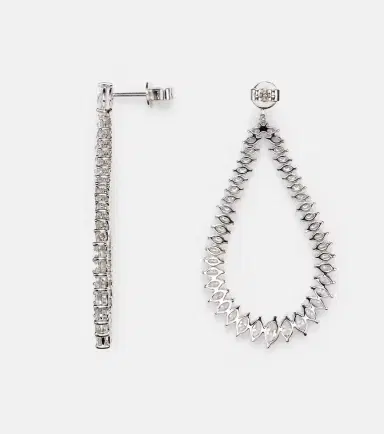 Anita Ko Swing 18kt white gold drop earrings with diamonds | Thumbnail 2 Anita Ko Swing 18kt white gold drop earrings with diamonds | Thumbnail 2