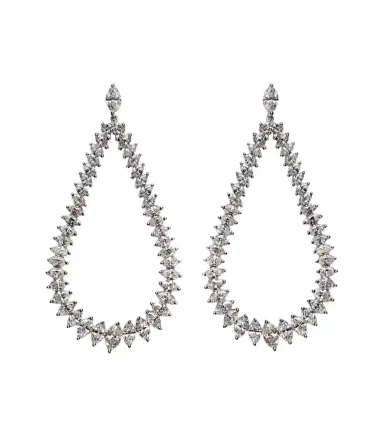 Anita Ko Swing 18kt white gold drop earrings with diamonds | Thumbnail 1 Anita Ko Swing 18kt white gold drop earrings with diamonds | Thumbnail 1
