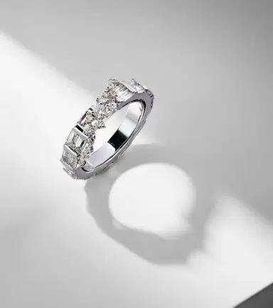 Ananya Scatter 18kt white gold ring with sapphires and diamonds | Thumbnail 5 Ananya Scatter 18kt white gold ring with sapphires and diamonds | Thumbnail 5