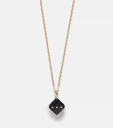 Marie Lichtenberg Dado Jumbo 18kt gold and wood pendant necklace with diamonds | Thumbnail 2 Marie Lichtenberg Dado Jumbo 18kt gold and wood pendant necklace with diamonds | Thumbnail 2