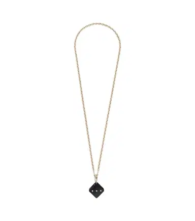 Marie Lichtenberg Dado Jumbo 18kt gold and wood pendant necklace with diamonds | Thumbnail 1 Marie Lichtenberg Dado Jumbo 18kt gold and wood pendant necklace with diamonds | Thumbnail 1