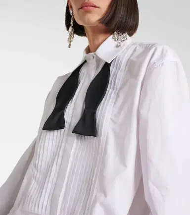 The Attico Poplin and satin minidress | Thumbnail 3 The Attico Poplin and satin minidress | Thumbnail 3