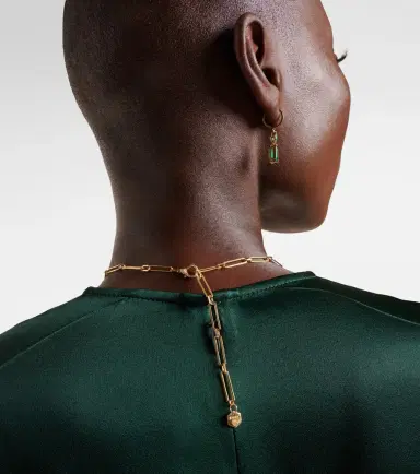 SHAY JEWELRY Starburst 18kt gold necklace with emerald and diamonds | Thumbnail 5 SHAY JEWELRY Starburst 18kt gold necklace with emerald and diamonds | Thumbnail 5