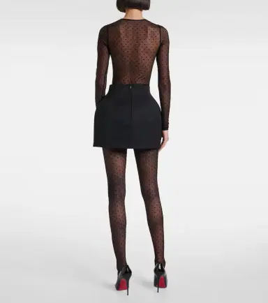 Wardrobe.NYC Wardrobe. NYC Polka-dot sheer mesh bodysuit | Thumbnail 3 Wardrobe.NYC Wardrobe. NYC Polka-dot sheer mesh bodysuit | Thumbnail 3