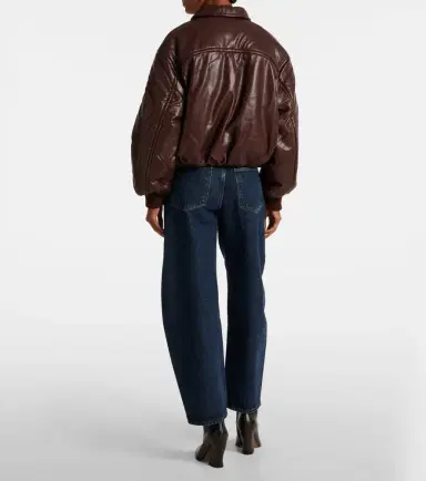 AGOLDE x Shoreditch Ski Club Tate faux leather bomber jacket | Thumbnail 6 AGOLDE x Shoreditch Ski Club Tate faux leather bomber jacket | Thumbnail 6