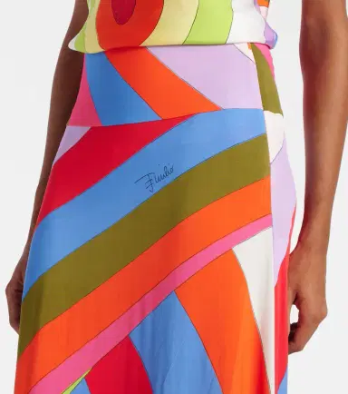 Pucci Iride jersey satin maxi skirt | Thumbnail 2 Pucci Iride jersey satin maxi skirt | Thumbnail 2