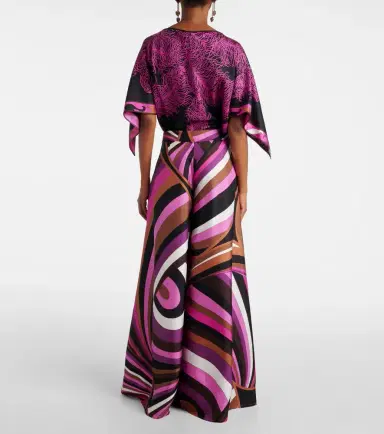 Pucci Iride printed silk twill palazzo pants | Thumbnail 4 Pucci Iride printed silk twill palazzo pants | Thumbnail 4
