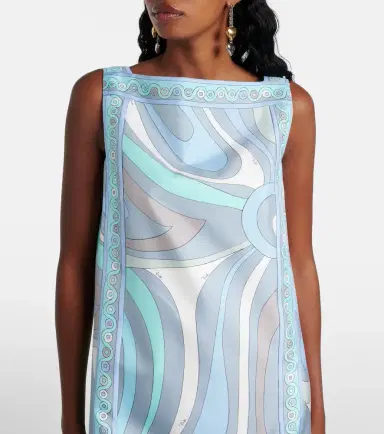 Pucci Marmo silk twill minidress | Thumbnail 2 Pucci Marmo silk twill minidress | Thumbnail 2