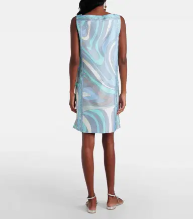 Pucci Marmo silk twill minidress | Thumbnail 3 Pucci Marmo silk twill minidress | Thumbnail 3