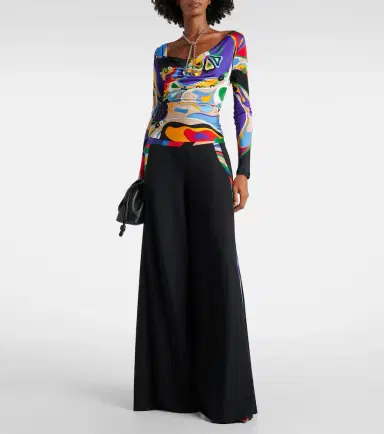 Pucci Iride cady palazzo pants | Thumbnail 5 Pucci Iride cady palazzo pants | Thumbnail 5