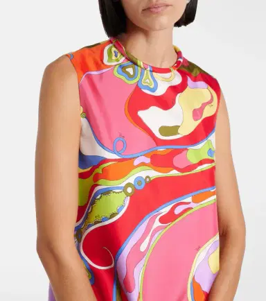Pucci Orchidee silk twill minidress | Thumbnail 3 Pucci Orchidee silk twill minidress | Thumbnail 3