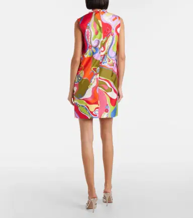 Pucci Orchidee silk twill minidress | Thumbnail 4 Pucci Orchidee silk twill minidress | Thumbnail 4