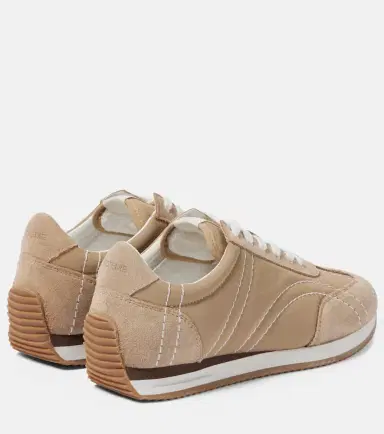 Toteme Sport suede-trimmed sneakers | Thumbnail 3 Toteme Sport suede-trimmed sneakers | Thumbnail 3