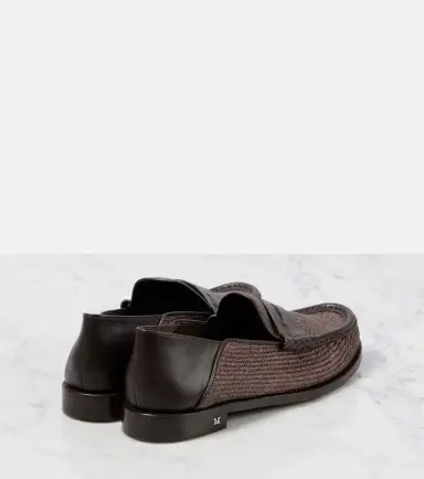 Max Mara Raffia-effect penny loafers | Thumbnail 5 Max Mara Raffia-effect penny loafers | Thumbnail 5