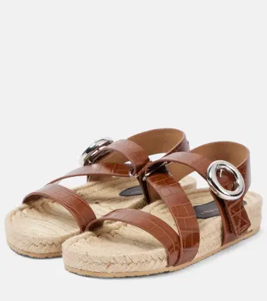 Stella McCartney Gaia S-Wave leather espadrille sandals | Thumbnail 4 Stella McCartney Gaia S-Wave leather espadrille sandals | Thumbnail 4