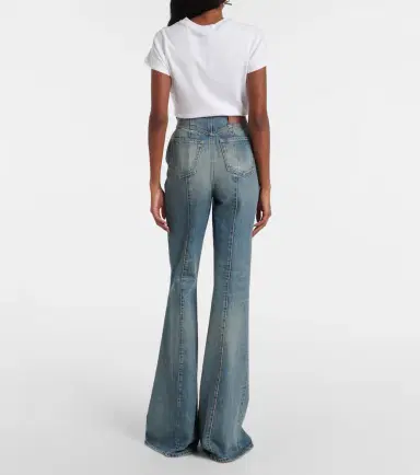 McQueen Faded high-rise bootcut jeans | Thumbnail 2 McQueen Faded high-rise bootcut jeans | Thumbnail 2